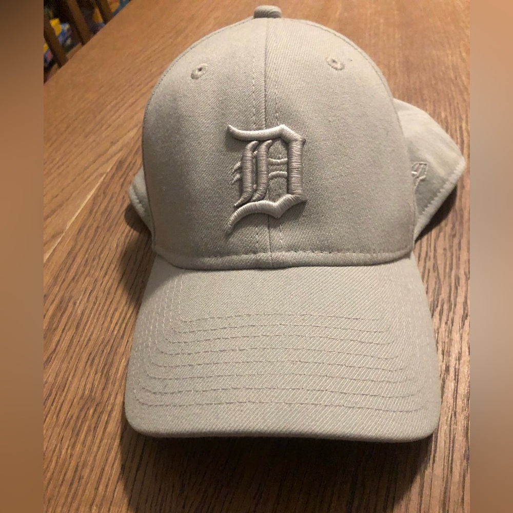 Gray Cap with Embroidered Logo